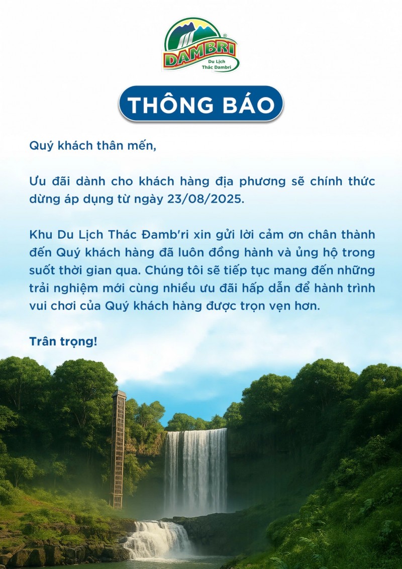 TB TẠM NGƯNG CHÍNH SÁCH ĐỊA PHƯƠNG